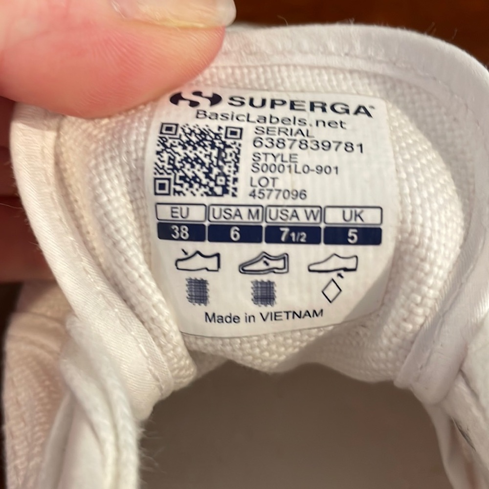 New without tags.  Platform Superga sneakers.